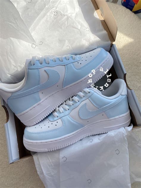 air force mit baby blau nike zeichen|Nike Air Force 1 flyknit.